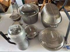 Aluminum serving pieces, most “Guardian Services”