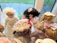Porcelain dolls as shown