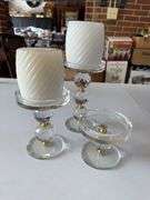 Crystal ball candleholders