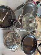 Large lot of pots and pans