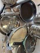 Large lot of pots and pans