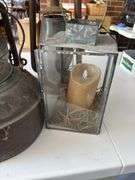 Lanterns and tea kettle