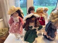 Porcelain dolls as shown
