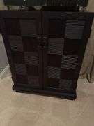 Pressed wood chest with DVD’s included