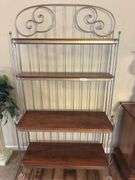 Large wire and wood shelf