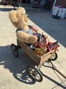 Americana wagon with bear