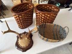 Antlers and baskets