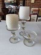 Crystal ball candleholders
