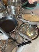 Large lot of pots and pans