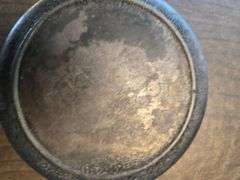 2 small cast iron pans