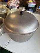 Aluminum serving pieces, most “Guardian Services”