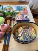 Beanie babies and Toy Story dolls as shown