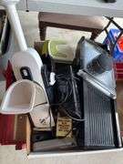 Box of kitchen supplies