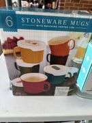 Stoneware mugs and containers