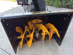Yard Machines snow blower, 8HP, 24”. Started on first pull
