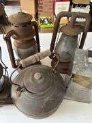 Lanterns and tea kettle