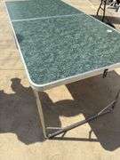 Centerfold camping table