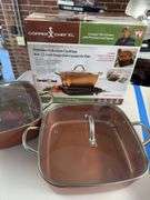 Large lot of copper chef pots and pans, etc