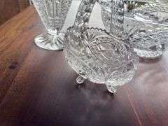 Lot of Hofbauer byrdes lead crystal items as shown.