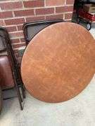 2 folding tables and 4 chairs