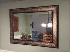 Wall mirror 44” wide by 32” tall