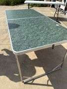 Centerfold camping table
