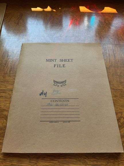 Mint sheet file 1961 thru 1964 as shown image