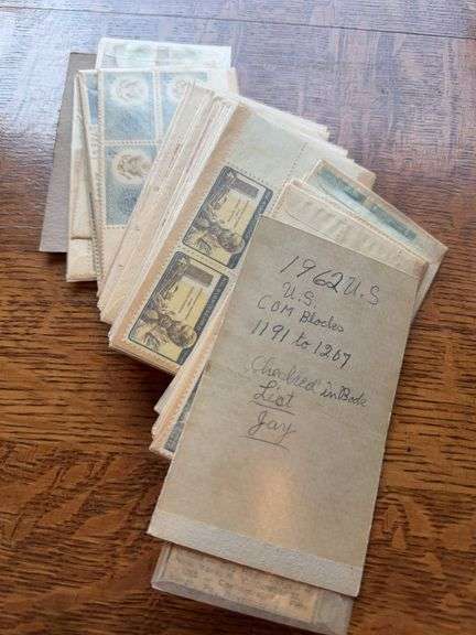 1962 plate blocks as shown. Decedent’s notes say 1191 to 1207 image