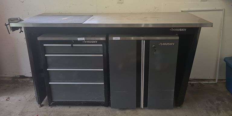 Husky workbench only. Excludes cabinets