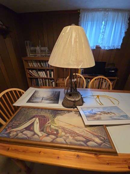 Fishing lamp and art prints