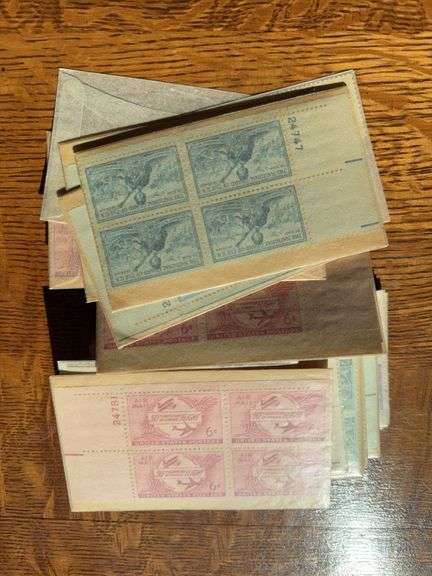 Large lot of 1953 postage stamps image