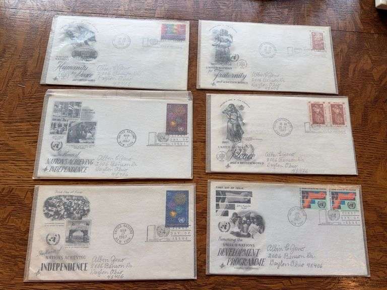 1967 United Nations stamps and covers image