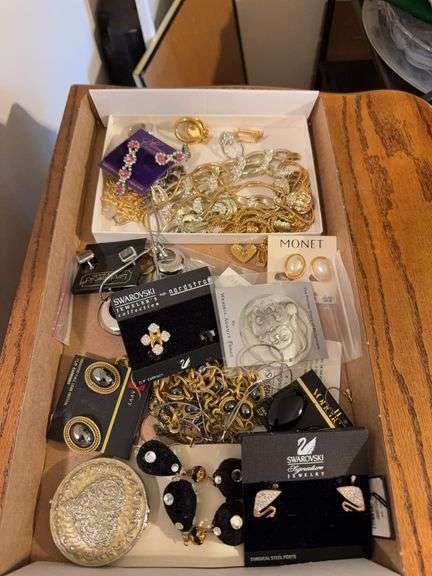 Costume jewelry as shown. All items reacted to earth magnet