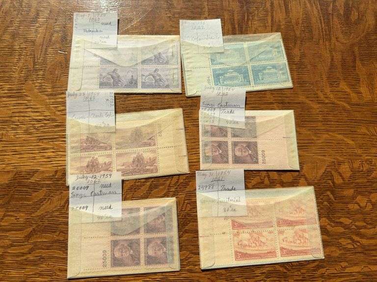 1954 commemorative postage stamps image
