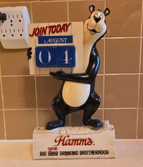 Hamm's Beer Bear calendar