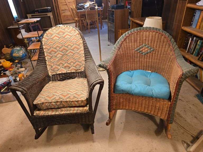 2 wicker rockers