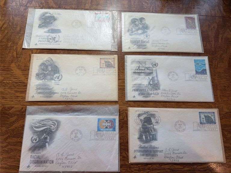 1971 first day issue envelopes with postage image