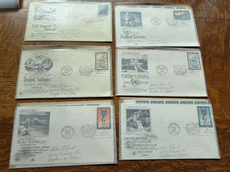 1960 United Nations first day issues and postage as shown image