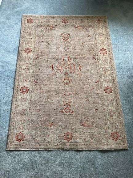 Hand knotted Pakistan Peshawar wool rug 3’4” by 4’9”