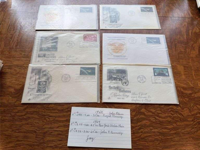 1962 envelopes and postage as shown image