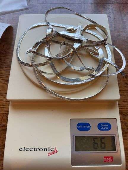 .925 silver necklaces. Approximately 2.08 pennyweights