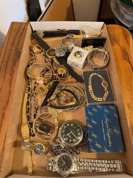 Watches and time pieces as shown. All costume
