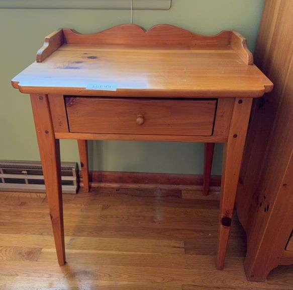 Ethan Allen side table with drawer 24” wide by 28” tall by 17” deep
