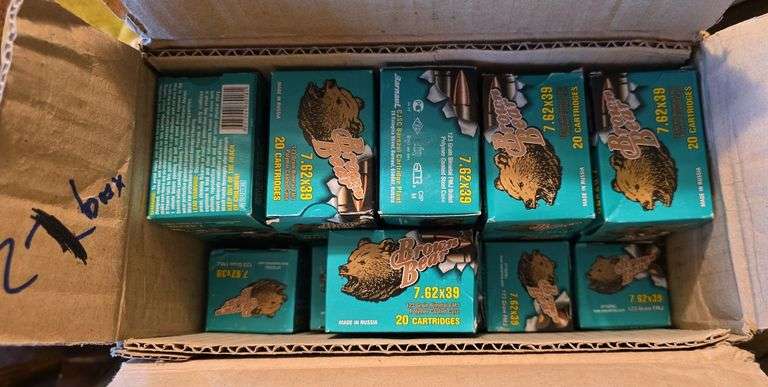21 boxes of 7.62x39