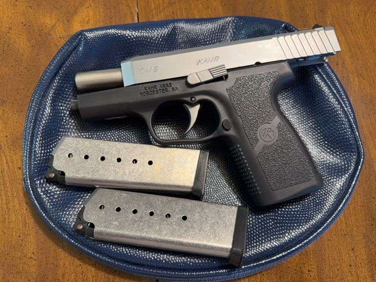 Kahr CW9 .9MM hand gun with 2 magazines