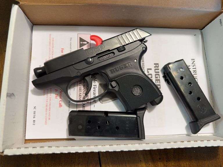 Ruger LCP .380 hand gun with 2 magazines