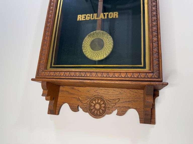 Antique Sessions Regulator Wall Clock