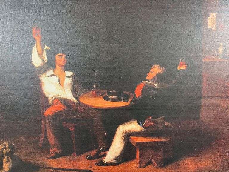 A Sailor of the U.S.S Constitution Toasting a New Recruit in a Saloon (George H. Comegys)
