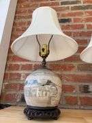 Asian Ginger Jar Lamp Duo