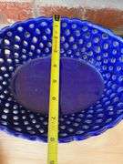 Ceramic Woven Baskets with Decor